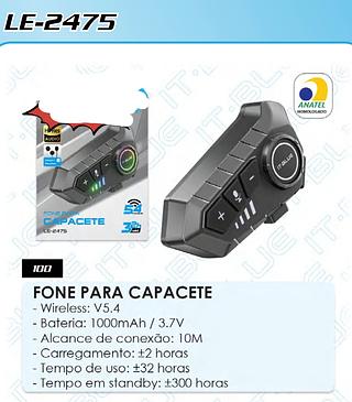 FONE PARA CAPACETE 5.4 IT-BLUE