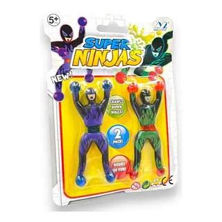 BONECO DE PAREDE SUPER NINJAS 2 PACK TZC KIDS