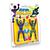 BONECO DE PAREDE SUPER NINJAS 2 PACK TZC KIDS