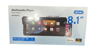 MULTIMIDIA PLAYER PARA MOTOS A-AUTO C-PLAY 8.1'' KNUP