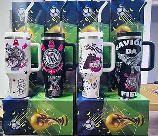 COPO TERMICO PERSONALIZADO DE TIME 1200ML FOOTBALL CUP