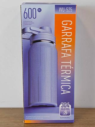 GARRAFA TERMICA 600ML 304 SOLID STEEL AÇO INOXIDAVEL