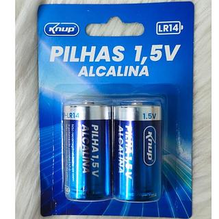 PILHAS 1,5V ALCALINA LR14 KNUP