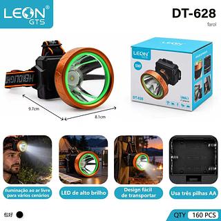 LANTERNA DE CABEÇA FAROL DE CARREGAMENTO USB 5W LEON