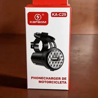 PHONECHARGER DE MOTOCICLETA KAPBOM