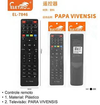 CONTROLE REMOTO PARA VIVENSIS ELETRO