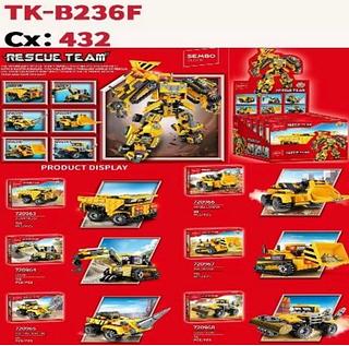 BRINQUEDO BLOCO DE MONTAR RESCUE TEAM SEMBO BLOCK