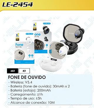 FONE SEM FIO 5H 5.4BT IT-BLUE