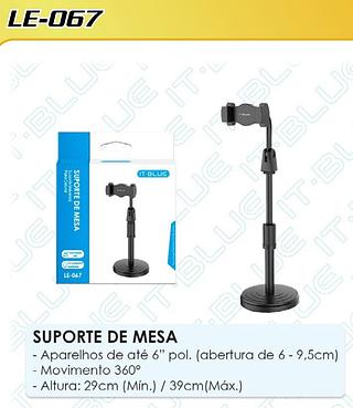 SUPORTE DE MESA PARA CELULAR IT-BLUE