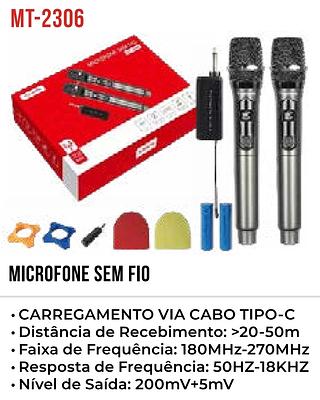 MICROFONE SEM FIO 20~50M TOMATE
