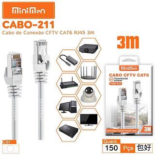 CFTV CAT6 3M MINIMEN