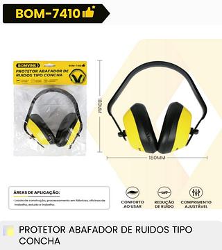 PROTETOR ABAFADOR DE RUIDOS TIPO CONCHA BOMVINK