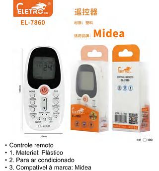 CONTROLE REMOTO PARA AR CONDICIONADO ELETRO