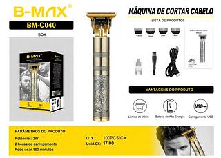 MAQUINA DE CORTAR CABELO PROFISSIONAL B-MAX