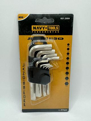 JOGO DE CHAVES ALLEN LONGA PROFISSIONAL NAVY+TOOLS