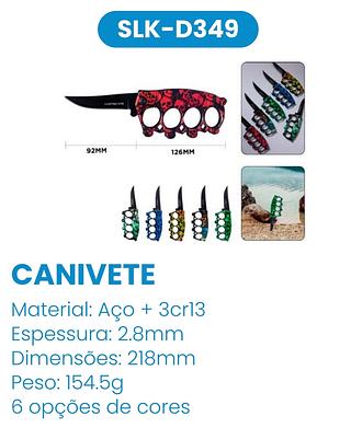 CANIVETE SOCO INGLES CAVEIRA TATICO COM CLIP LUATEK