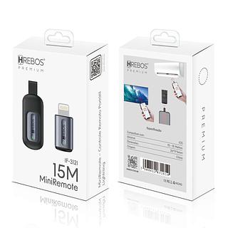 MINIREMOTE-CONTROLE REMOTO PORTATIL 15M HREBOS PREMIUM