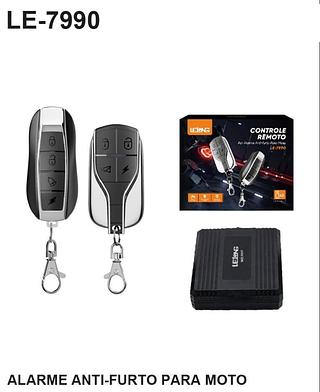 CONTROLE REMOTO POR ALARME ANTI-FURTO PARA MOTO KIT COM 2 PEÇAS LELONG