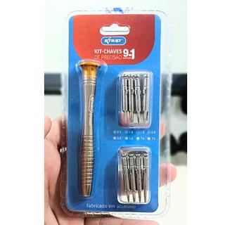 KIT CHAVES DE PRECISAO COM 9 PEÇAS