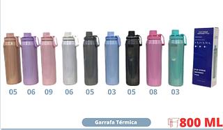 GARRAFA TERMICA 800ML FLIP STRAW WATERBO TTLE