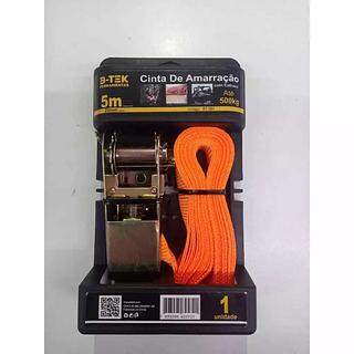 CINTA COM CATRACA AMARRAÇAO ENLAÇADA 5MX25MM 500KG B-TEK