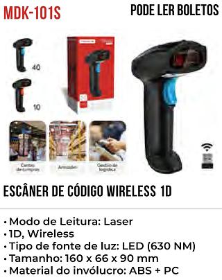 ESCANER DE CODIGO WIRELESS 1D SEM FIO TOMATE