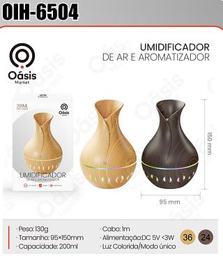 UMIDICADOR DE AR E AROMATIZADOR 200ML OÀSIS MARKET