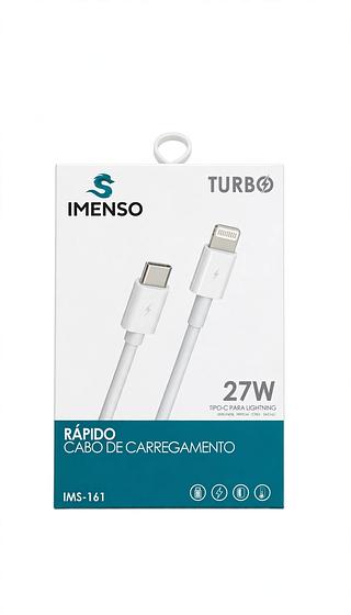 CABO DE CARREGAMENTO 65W TIPO-C PARA TIPO-C IMENSO