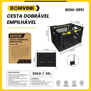 CESTA DOBRÁVEL EMPILHAVEL BOMVINK