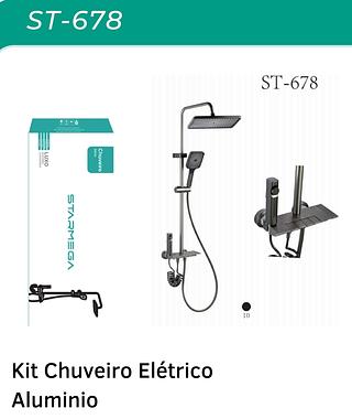 KIT CHUVEIRA ELETRICO ALUMINIO STARMEGA