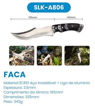 FACA 3CR13 ACO INOXIDAVEL+LIGA DE ALUMINIO LUATEK