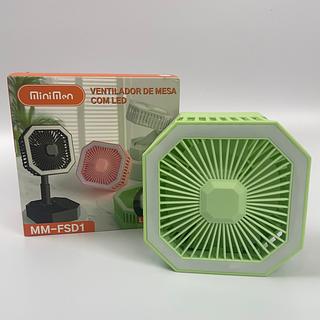 MINI VENTILADOR DE MESA COM LED MINIMEN