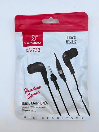 FONE DE OUVIDO MUSIC EARPHONES KAPBOM