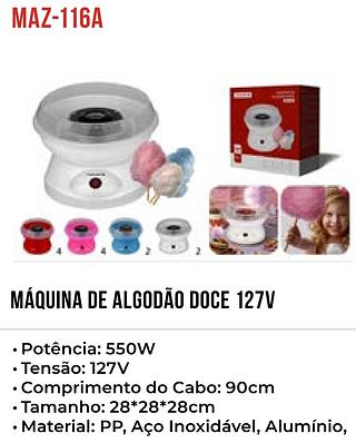 MAQUINA DE ALGODÃO-DOCE 550W 127V TOMATE