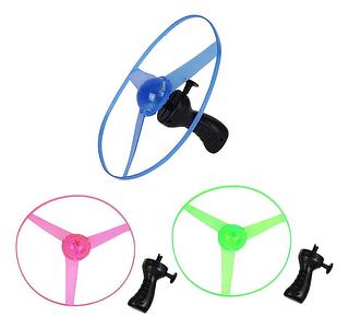 LED Glow UFO Spinning Flyer com Pull Wire para Crianças Jogo Esportivo ao Ar Livre