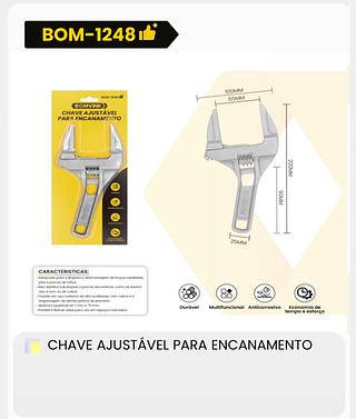 CHAVE AJUSTÁVEL PARA ENCANAMENTO