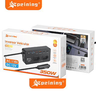 INVERSOR VEICULAR AC 110V DC 12V 350W PEINING