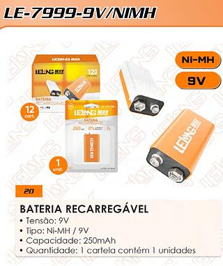 BATERIA RECARREGAVEL LELONG