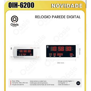 RELOGIO DIGITAL PARA PAREDE OASIS