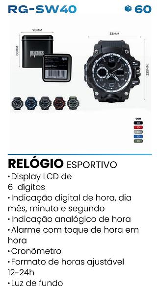 RELOGIO ESPORTIVO DISPLAY LCD DE 6 DIGITOS KNUP