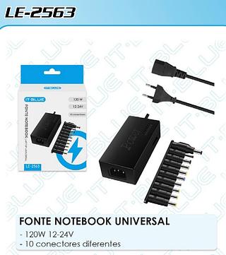 FONTE UNIVERSAL PARA NOTEBOOK LAPTOP IT-BLUE