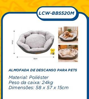 CAMA RETANGULAR/OVAL PELUCIADA PARA PET