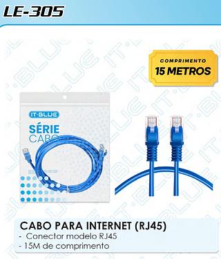 CABO PARA INTERNET (RJ45) IT-BLUE