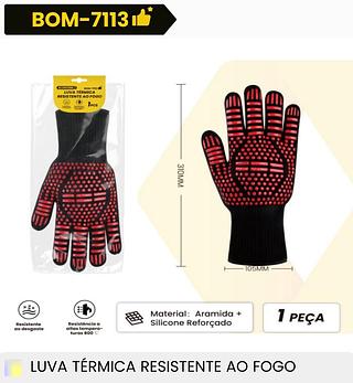 LUVA TERMICA RESISTENTE AO FOGO BOMVINK