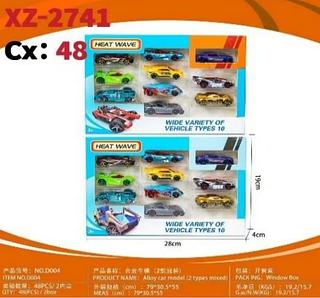 CONJUNTO DE MINIATURAS DE METAL "HOT CARS" HEAT WAVE