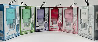 CARREGADOR RAPIDO 7.1A 2USB LEON GTS