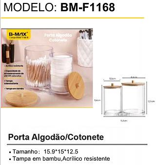PORTA ALGODÃO COTONETE B-MAX