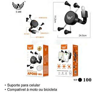 SUPORTE PARA MOTOCICLETA BICICLETAS ELETRONICAS ALTOMEX