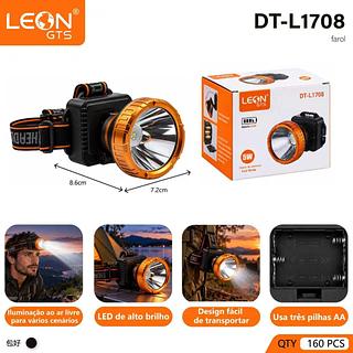 LANTERNA DE CABEÇA LUZ FORTE AAA LEON GTS