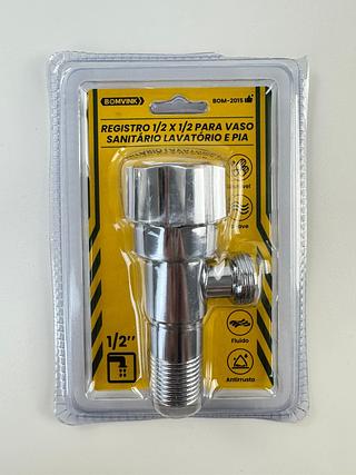 REGISTRO 1/2 X 1/2 PARA VASO SANITARIO LAVATORIO E PIA BOMVINK